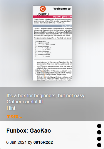 Funbox9 - GaoKao